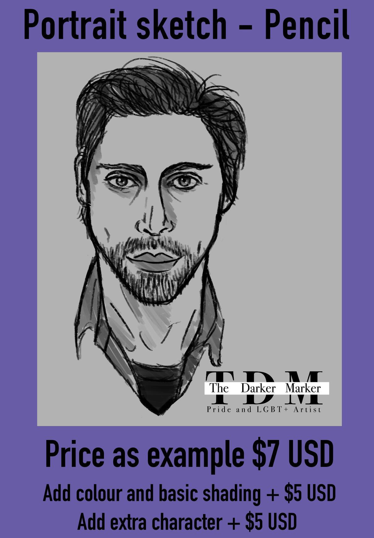 Portrait sketch pencil